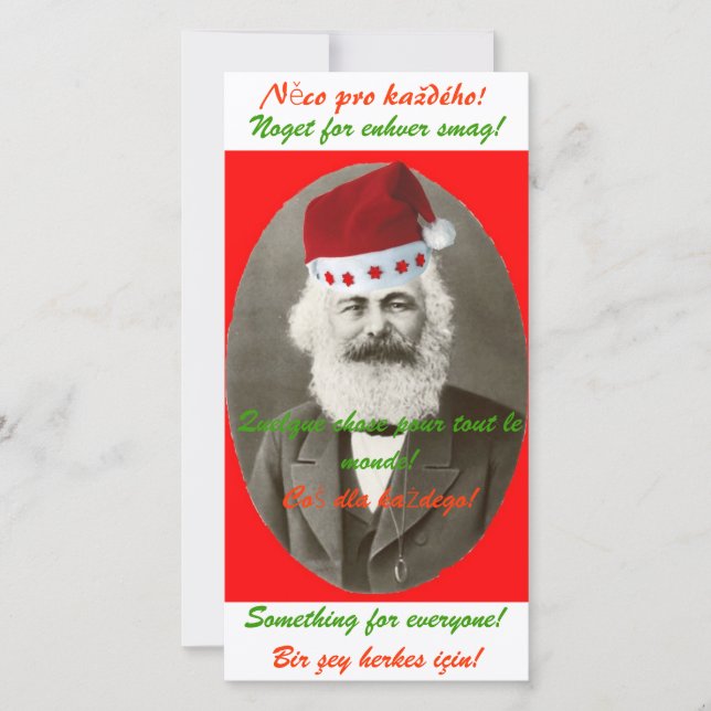 Festividades Cartão de Natal Marx (Frente)