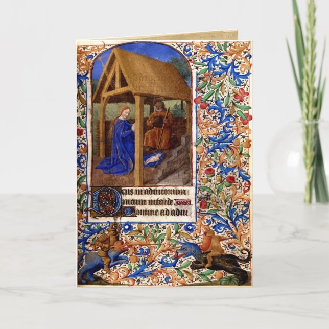 Festividades Cartão de Natal medieval 1 (Frente)