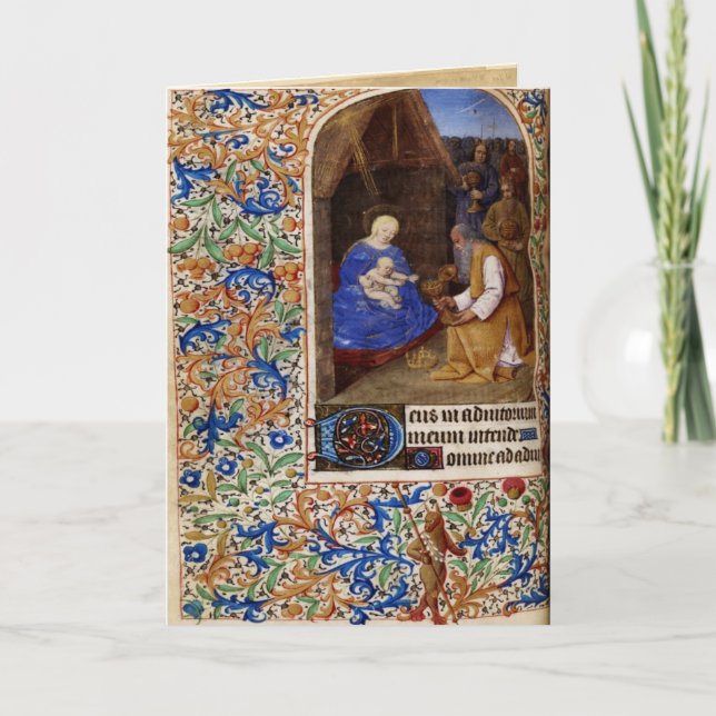 Festividades Cartão de Natal medieval 4 (Frente)