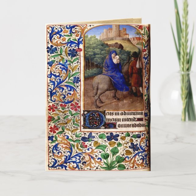 Festividades Cartão de Natal medieval 5 (Frente)