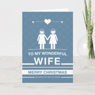 Festividades Cartão de Natal Merry para Design não Hetero