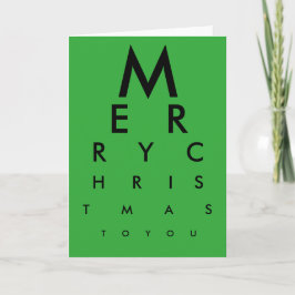 Festividades Cartão de Natal Merry (Verde)