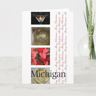 Festividades Cartão de Natal Michigan, específico do estado