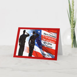 Festividades Cartão de Natal militar