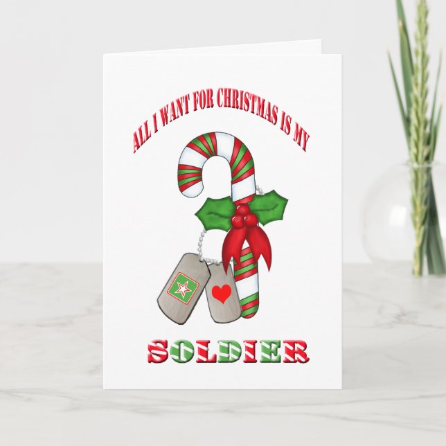 Festividades Cartão de Natal militar (Frente)