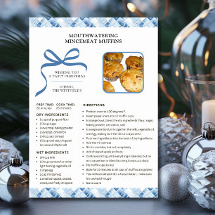 Festividades Cartão de Natal Mincemeat de Receita de Férias