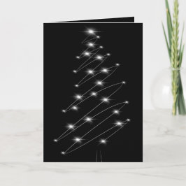 Festividades Cartão de Natal minimalista da árvore de Natal