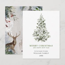 Festividades Cartão de Natal Minimalista Feliz Natal