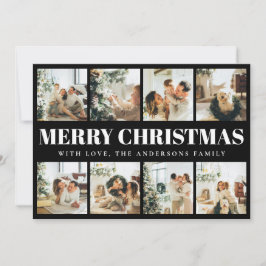 Festividades Cartão de Natal Mínimo para Tipografia Feliz