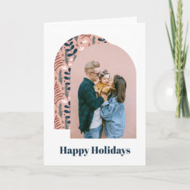 Festividades Cartão de Natal Moderno com Foto Personalizada Fol