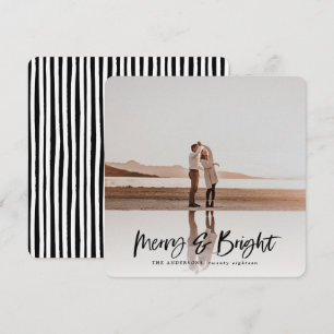 Festividades Cartão de Natal moderno de feliz e Brilho