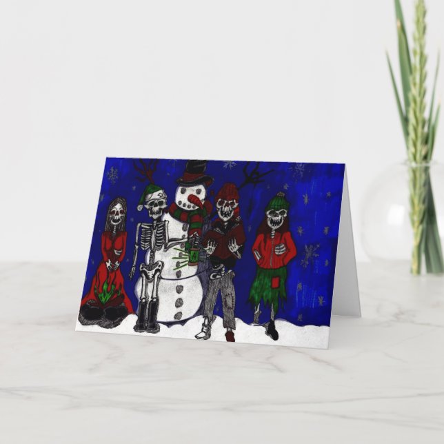 Festividades Cartão de Natal Mórbido (Frente)