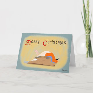 Festividades Cartão de Natal Morto Robin
