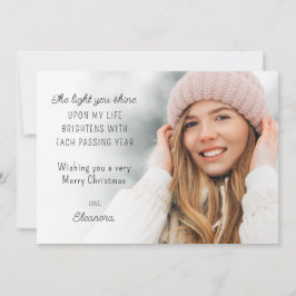 Festividades Cartão de Natal Motivacional de Foto para Calendár