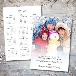 Festividades Cartão de Natal Motivacional de Foto para Calendár