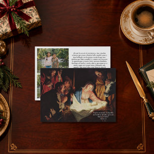 Festividades Cartão de Natal Multifoto Bilíngue Espanhol