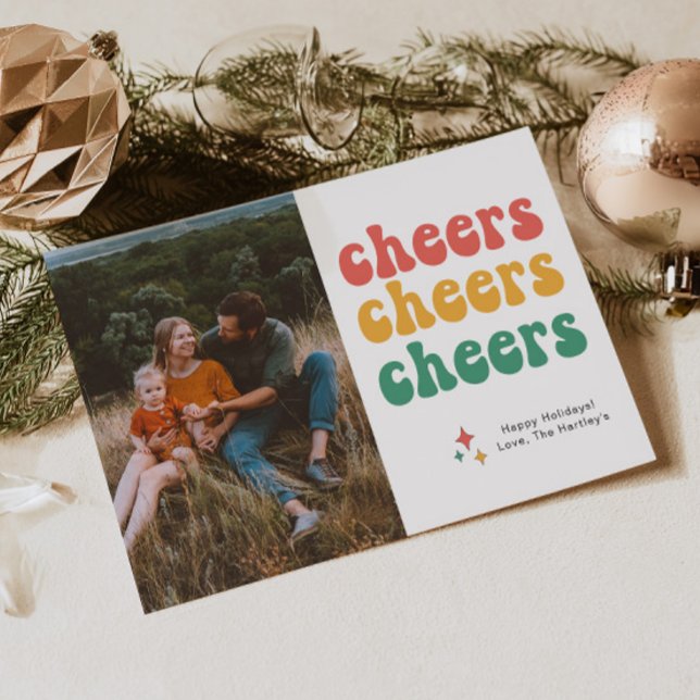 Festividades Cartão de Natal Multifotográfico Brilhante (Criador carregado)