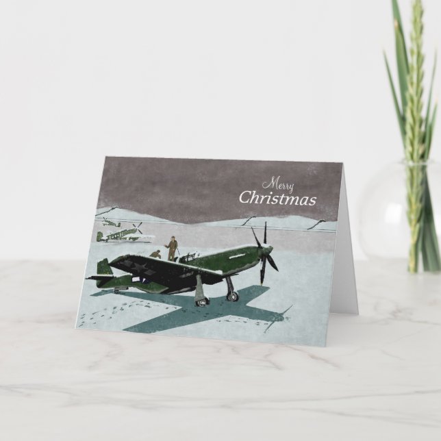 Festividades Cartão de Natal Mustang (Frente)