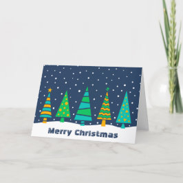 Festividades Cartão de Natal nevado dos abeto