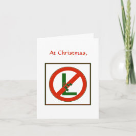 Festividades Cartão de Natal "No L" Engraçado Noel