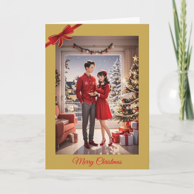 Festividades Cartão de Natal novo (Frente)