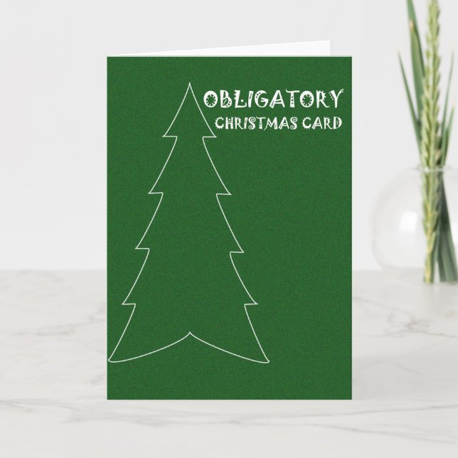 Festividades Cartão de Natal Obrigatório (Frente)