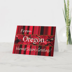 Festividades Cartão de Natal Oregon, específico do estado