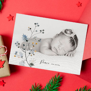 Festividades Cartão de Natal Orgânico Paz Férias Foto