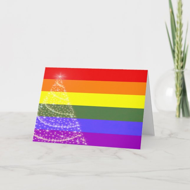 Festividades Cartão de Natal orgulho gay (Frente)
