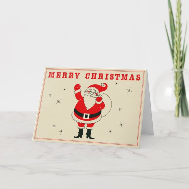 Festividades Cartão de Natal - Papais noeis (Frente)