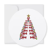 Cartão de Natal para a árvore de lagosta