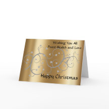 Cartão de Natal para a família e os amigos