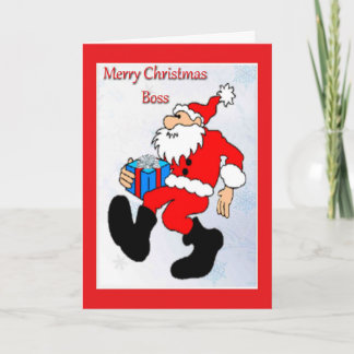 Festividades Cartão De Natal Para Chefe