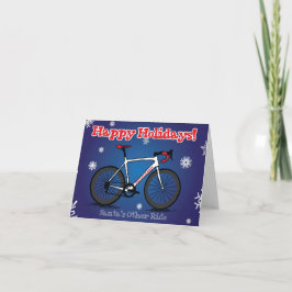 Festividades Cartão de Natal para ciclistas