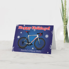 Festividades Cartão de Natal para ciclistas