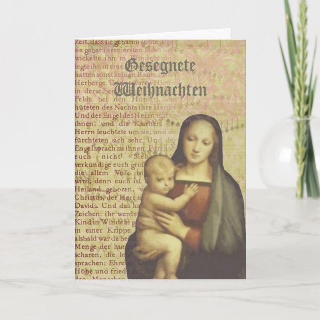 Festividades Cartão de Natal para Colagem de Mãe e Criança (Frente)