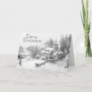 Festividades Cartão de Natal para Colorir Adulto