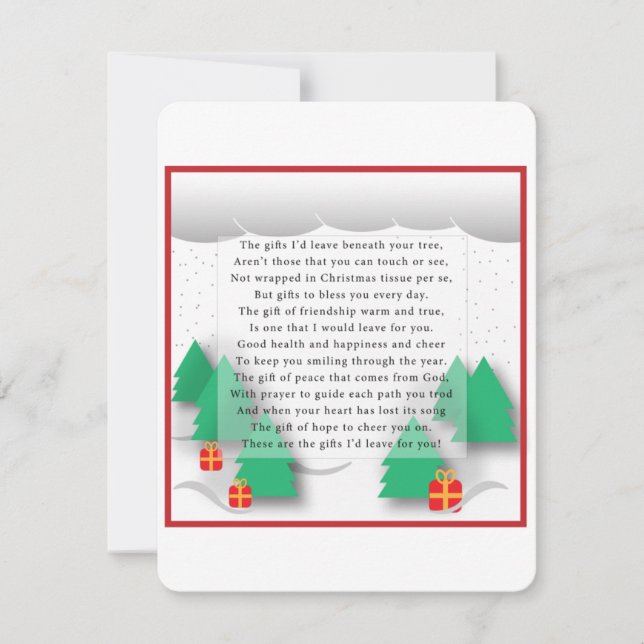 Festividades Cartão de Natal para Crianças (Frente)