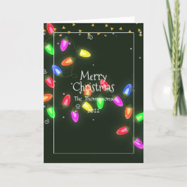 Festividades Cartão de Natal para Foto de Família