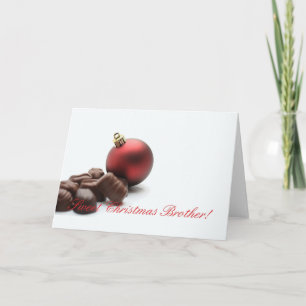Festividades Cartão de Natal para Irmão Feliz
