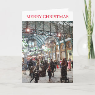 Festividades Cartão de Natal para o Jardim do Covent de Londres