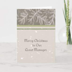 Festividades Cartão de Natal para o seu Grande Gerente