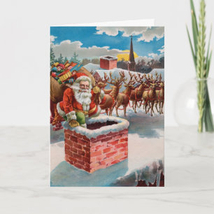 Festividades Cartão de Natal para papais noeis