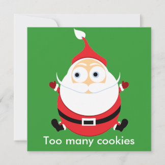 Festividades Cartão de Natal para Papais noeis Chubby