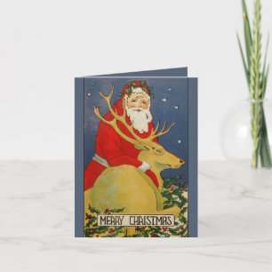 Festividades Cartão de Natal para papais noeis desconhecidos