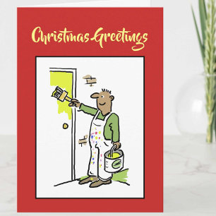 Festividades Cartão de Natal para Pintor e Decorador