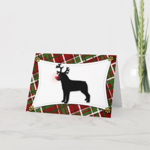 Festividades Cartão de Natal para Rena Rottweiler