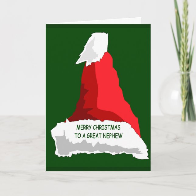 Festividades Cartão De Natal Para Sobrinho (Frente)