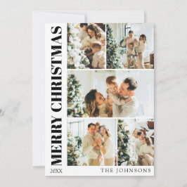 Festividades Cartão de Natal para Tipografia Moderna Elegante