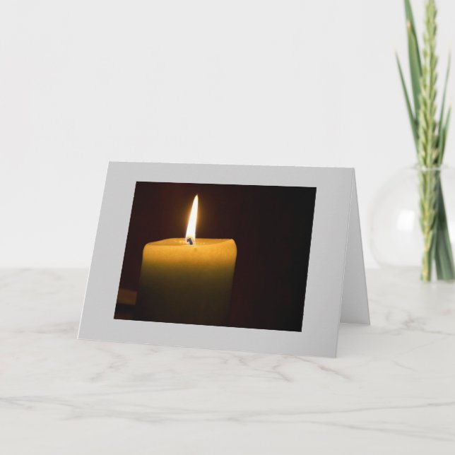 Festividades Cartão de Natal para Velas (Frente)